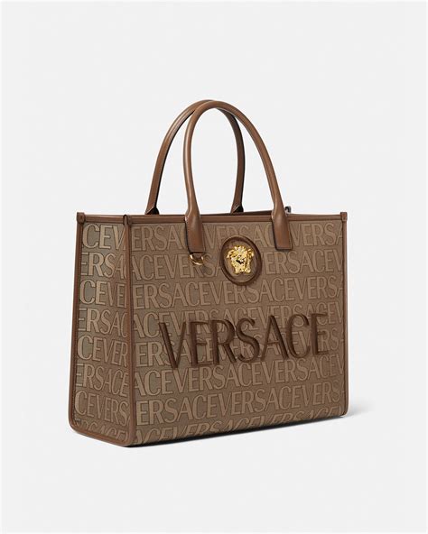 women versace tote bag|Versace allover large tote bag.